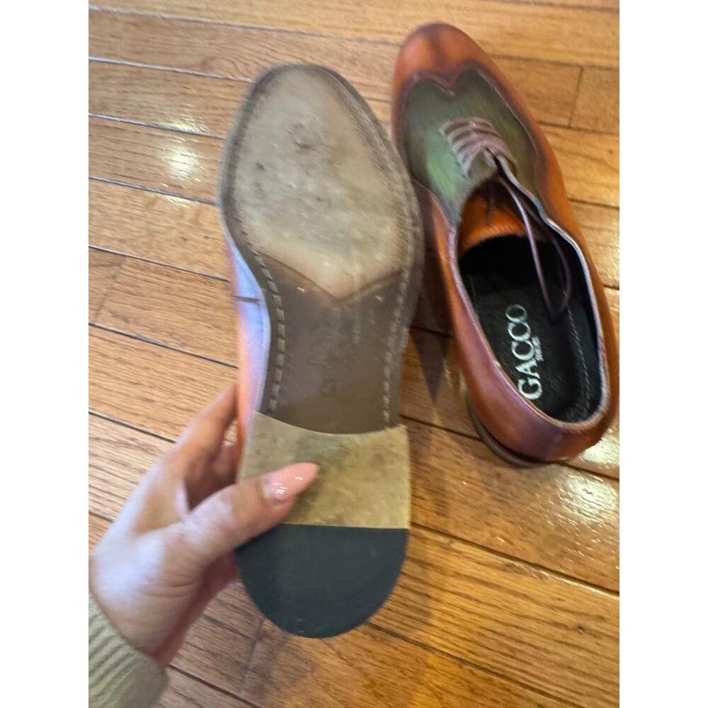 Gacco perforated shoe derby size 43 (mens 800 - Picture 4 of 7